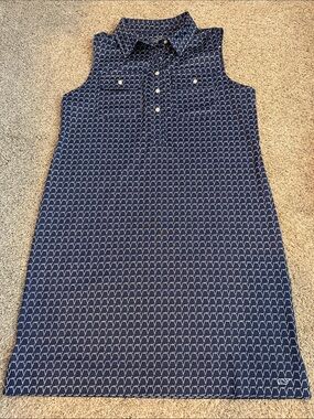 Vineyard Vines NWT Sm Women’s Sleeveless Navy Rope Print Perf. Dress, $22